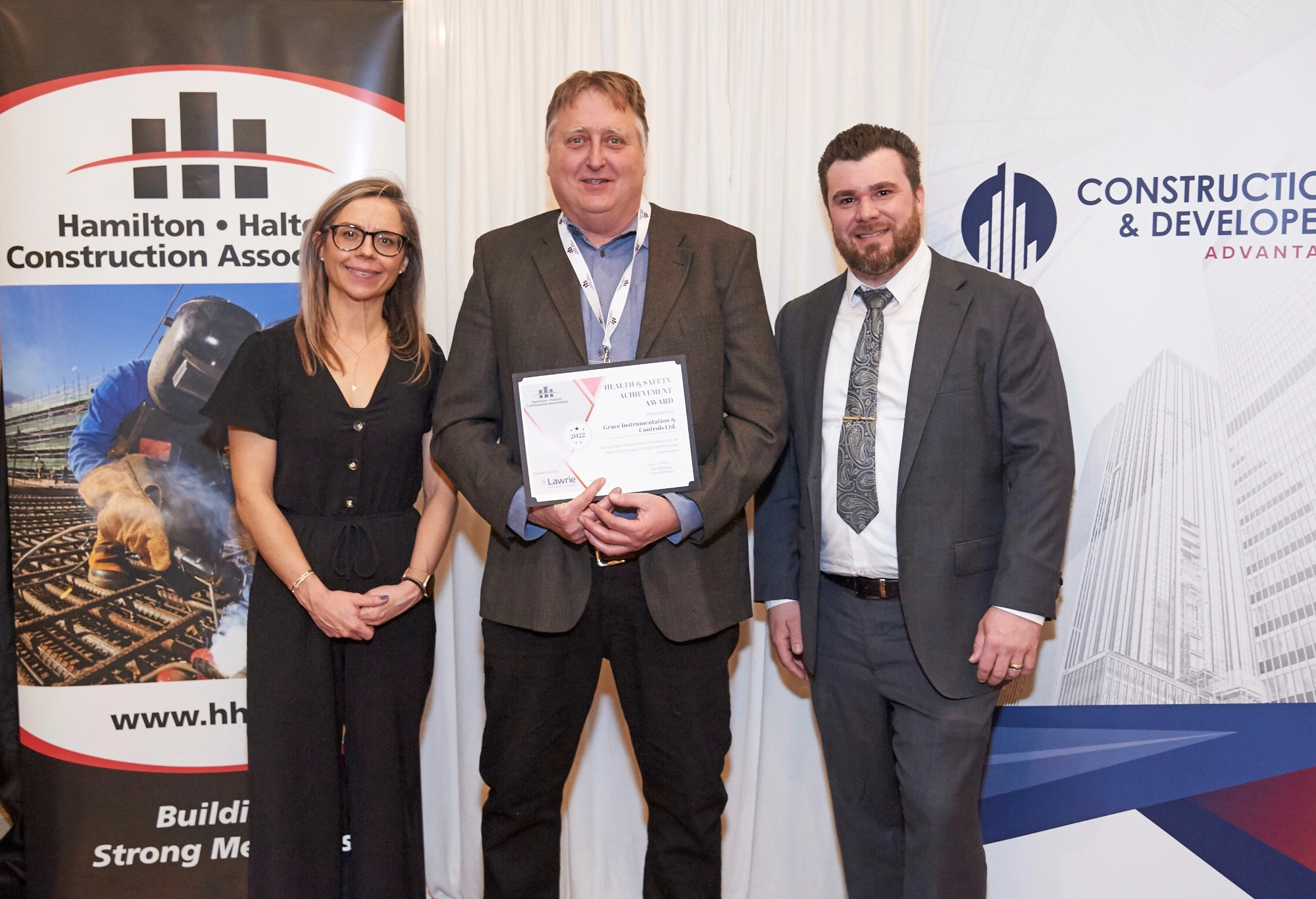 Receiving the award